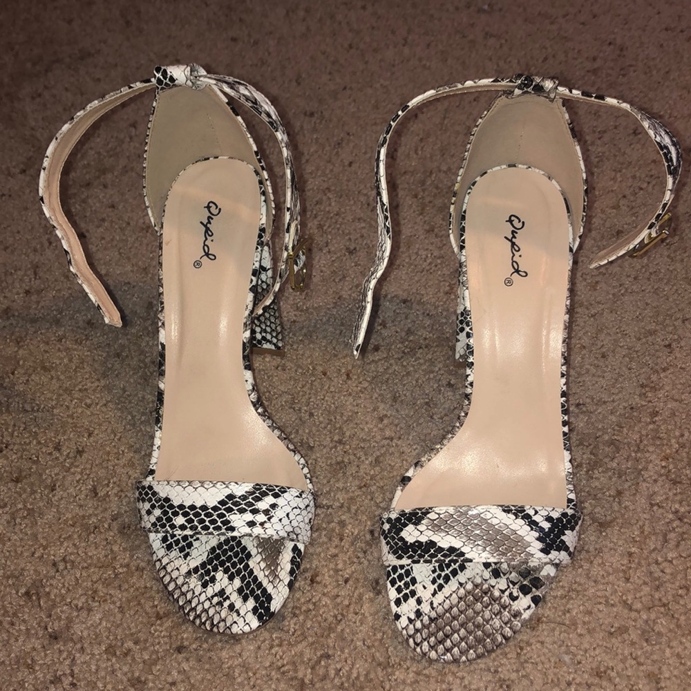 Snakeskin heels